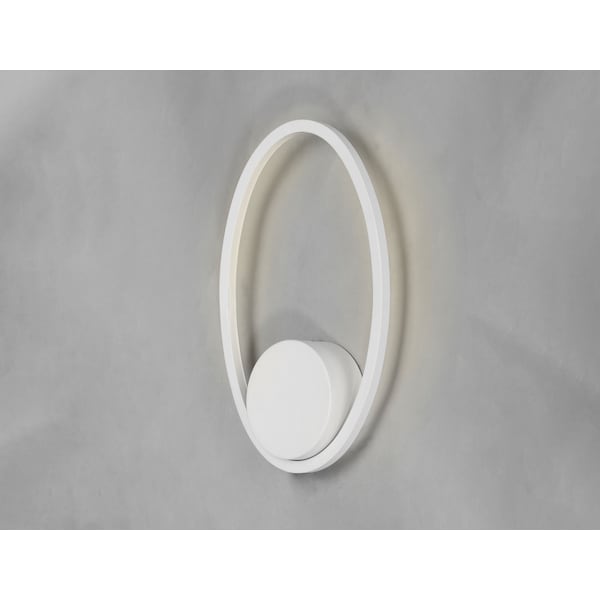 Phase LED 1-Light 7.75 Wide Matte White Wall Sconce